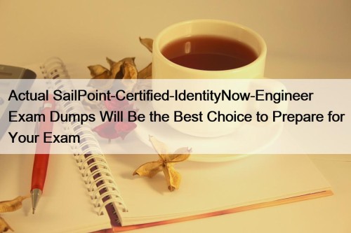 Actual SailPoint-Certified-IdentityNow-Engineer Exam Dumps Will Be the Best ...